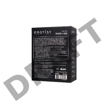 Анальная втулка Erotist Spade L, сайлекспан, чёрный, 11 см