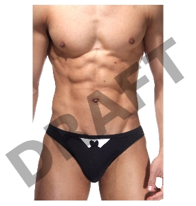 Классические трусы-стринги черные