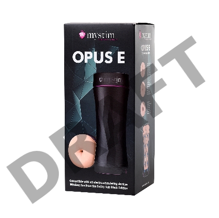 Мастурбатор Mystim Opus E Anus, TPE, телесный, 21,5 см