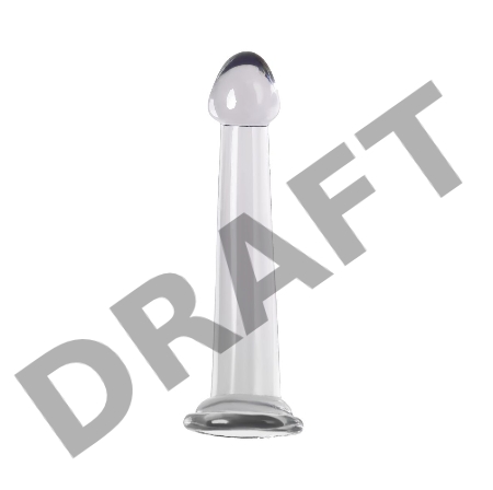 Нереалистичный фаллоимитатор Jelly Dildo S Toyfa Basic, TPE, прозрачный, 15,5 см