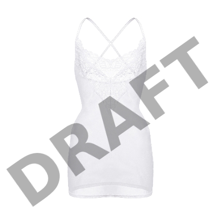 Комбинация Erolanta Lizaveta с бретелями крест-накрест, белый (46-48)