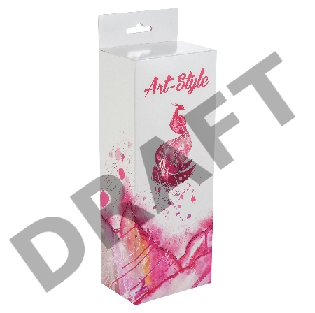 Вибратор-реалистик ART-Style №16 с рельефом из вен - 21 см.