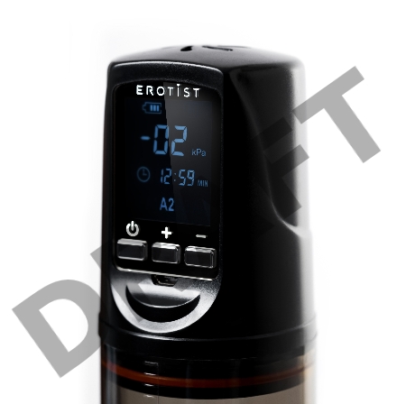 Автоматический вакуумный тренажер для мужчин Erotist ToZoom, ABS пластик, черный, 28,5 см