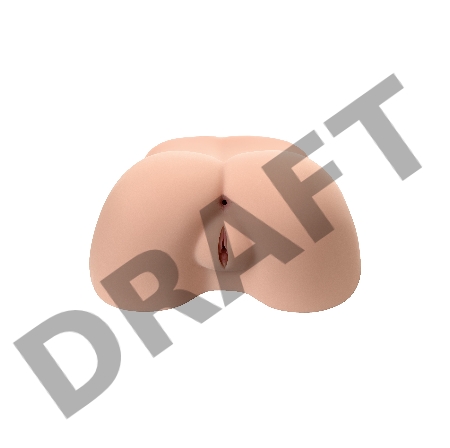 Мастурбатор реалистичный KOKOS Alice с вибрацией и ротацией, TPR, бежевый, 30 см