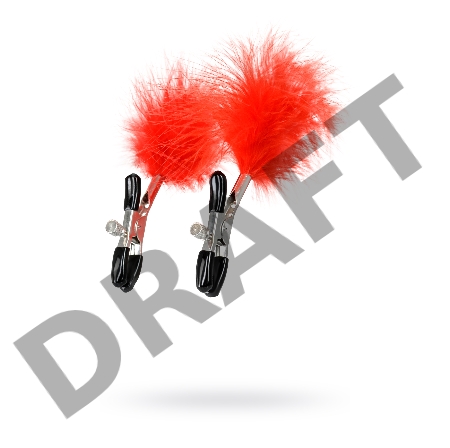 Зажимы для сосков TOYFA Theatre, металл, красный