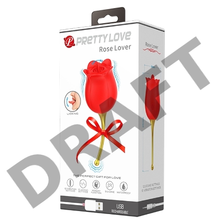 Вибромассажёр ROSE LOVER L 142 мм D 50 мм, 12 режимов вибрации