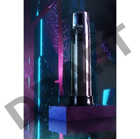 Автоматический вакуумный тренажер для мужчин Erotist ToZoom, ABS пластик, черный, 28,5 см