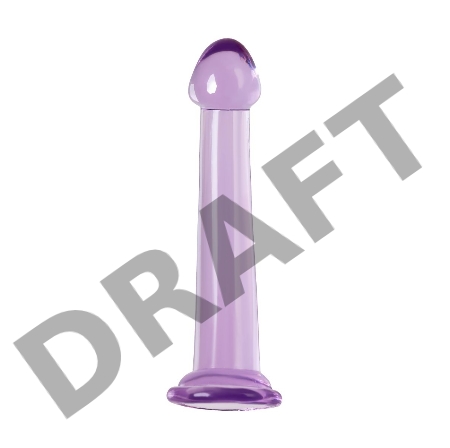 Нереалистичный фаллоимитатор Jelly Dildo S Toyfa Basic, TPE, фиолетовый, 15,5 см