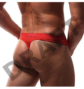 Красные мужские стринги с молнией Doreanse XL