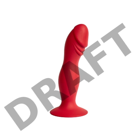 Анальная пробка Hercules, диаметр 3,5 см, длина 16 см , цвет бордовый