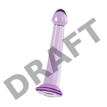Нереалистичный фаллоимитатор Jelly Dildo S Toyfa Basic, TPE, фиолетовый, 15,5 см