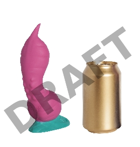 Розовый фаллоимитатор Крок Small - 21 см.