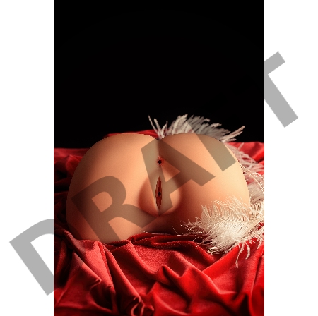 Мастурбатор реалистичный KOKOS Alice с вибрацией и ротацией, TPR, бежевый, 30 см