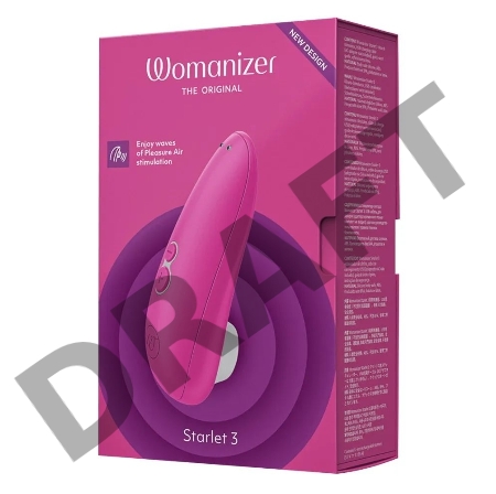 Розовый клиторальный стимулятор Womanizer Starlet 3