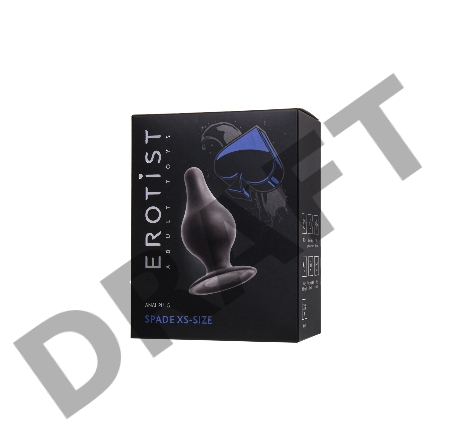 Анальная втулка Erotist Spade XS, сайлекспан, чёрный, 6,5 см