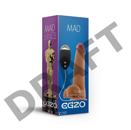 Телесный вибратор-реалистик с присоской Mad Oscar - 20 см.