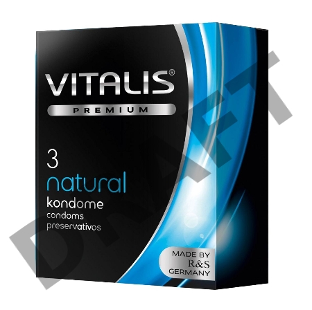 Презервативы VITALIS PREMIUM №3 natural - классические (ширина 53mm)