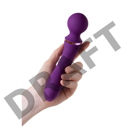 Многофункциональный вибромассажер Eromantica Uma, силикон, фиолетовый, 20 см