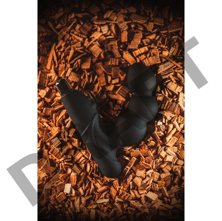 Стимулятор простаты Erotist Fourth, силикон, черный, 12,4 см