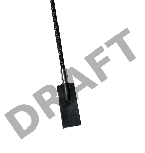 Черный стек Wishful - 45 см.