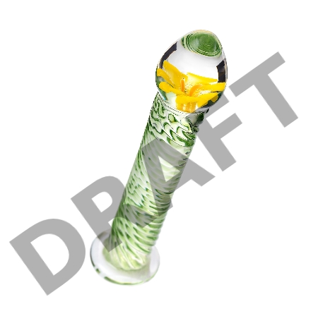Нереалистичный фаллоимитатор Sexus Glass, стекло, прозрачный, 16,5 см
