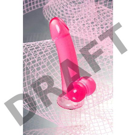 Реалистичный фаллоимитатор A-Toys by TOYFA Fush, TPE, розовый, 18 см