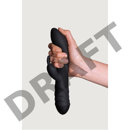 Twister Вибратор-ротатор с клиторальным стимулятором, черный