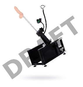 Секс-машина Diva Motion, с двумя насадками, металл, черная, 58 см