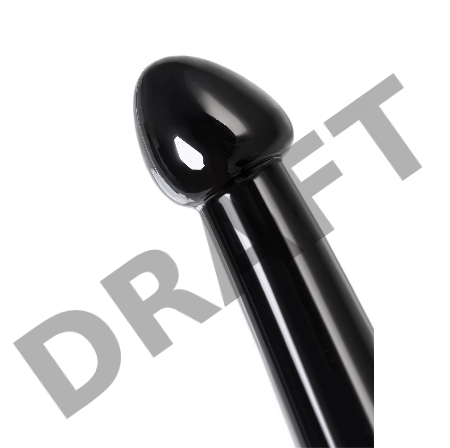 Нереалистичный фаллоимитатор Jelly Dildo M Toyfa Basic, TPE, черный, 18 см