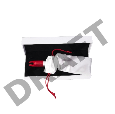 Вибратор клиторальный Qvibry 4Gb USB памяти, силикон, красный, 12 см