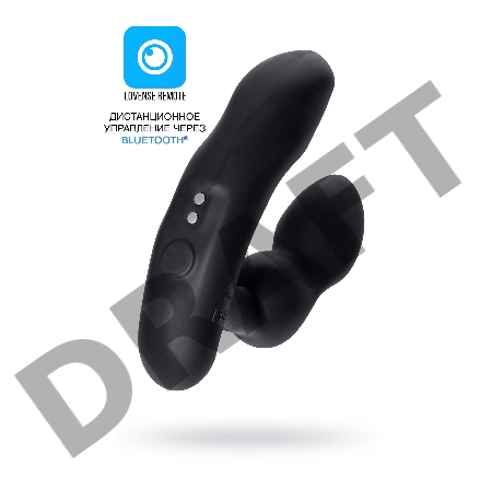 Стимулятор простаты LOVENSE Edge 2, силикон, черный, 12,4 см