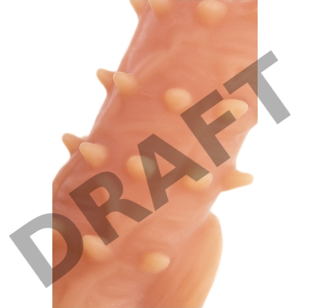  Насадка KOKOS реалистичная с дополнительной стимуляцией, TPE, телесная, 15.6 см