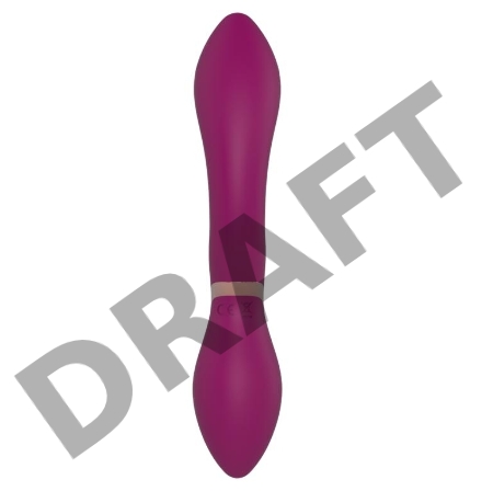 Сливовый массажер AN Stem для зоны G - 19,5 см.