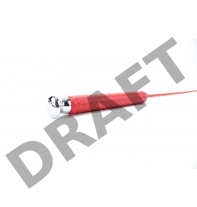 Красный стек со шлепком в виде сердца - 61 см.