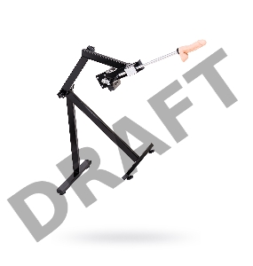 Секс-машина Diva Robotic, с двумя насадками, металл, черная, 120 см