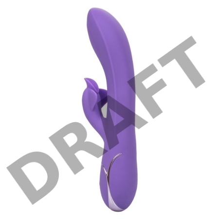 Фиолетовый вибромассажер Inflatable G-Flutter с функцией расширения - 21 см.