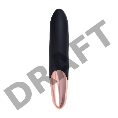 Нереалистичный вибратор WANAME D-SPLASH WATERFALL, силикон, черный, 21,3 см