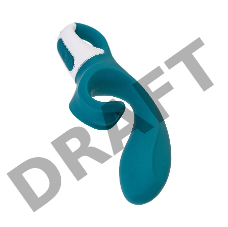 Нереалистичный вибратор Satisfyer Hug me, силикон, синий