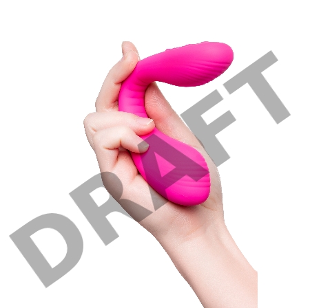 Многофункциональный стимулятор для пар LOVENSE Quake (Dolce), силикон, розовый, 20 см