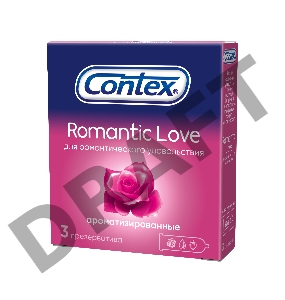 Презервативы с ароматом CONTEX Romantic - 3 шт.