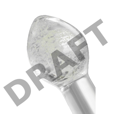 Анальная втулка Sexus Glass светящаяся в темноте, стекло, прозрачная, 6,5 см