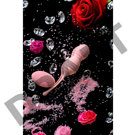 Интимный тренажер 2 в 1 Eromantica ZEFYR, силикон, розовый, 17,3 см