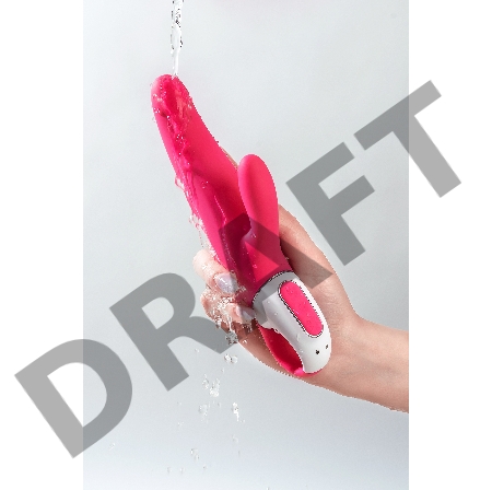 Нереалистичный вибратор Satisfyer Vibes Mr. Rabbit, силикон, красный, 22,1 см.