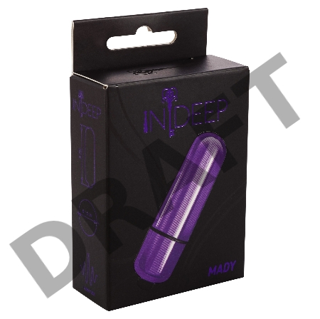 Фиолетовая вибропуля Mady - 6 см.