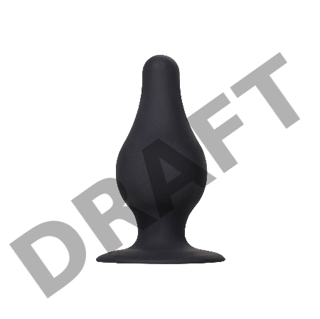 Анальная втулка Erotist Spade L, сайлекспан, чёрный, 11 см