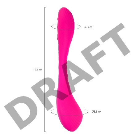 Многофункциональный стимулятор для пар LOVENSE Quake (Dolce), силикон, розовый, 20 см