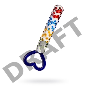 Нереалистичный фаллоимитатор Sexus Glass, стекло, прозрачный, 22,5 см