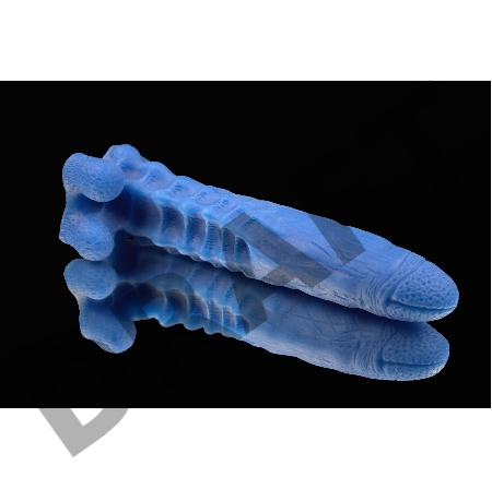 Голубой фаллоимитатор-гигант Аватар - 31 см.