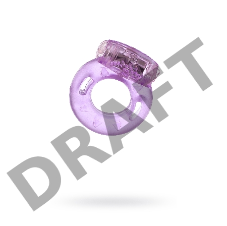 Виброкольцо TOYFA, TPE, фиолетовый