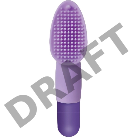 Evolved FINGERIFIC Вибропуля с силиконовой щеточкой для клиторальной стимуляции с креплением на палец